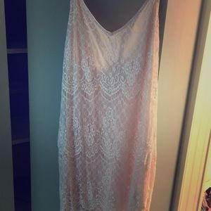 Pink with white overlay sweetheart